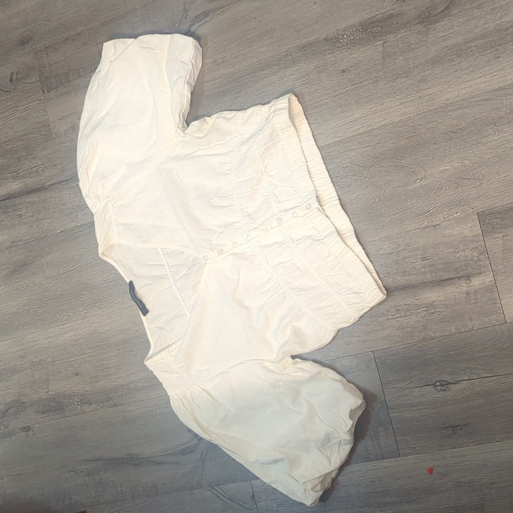 Marc New York Puff Sleeve Crop Top NWOT - Picture 1 of 4